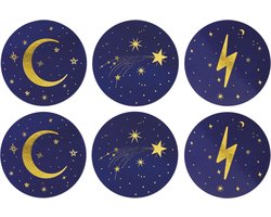 & Klevering onderzetters Cosmic 6 stuks