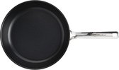 KitchenAid Stainless Steel Koekenpan 28cm - PFAS-vrije antikleeflaag - Koekenpan inductie - Keramische pan - Ovenbestendig tot 160°C - Zilver