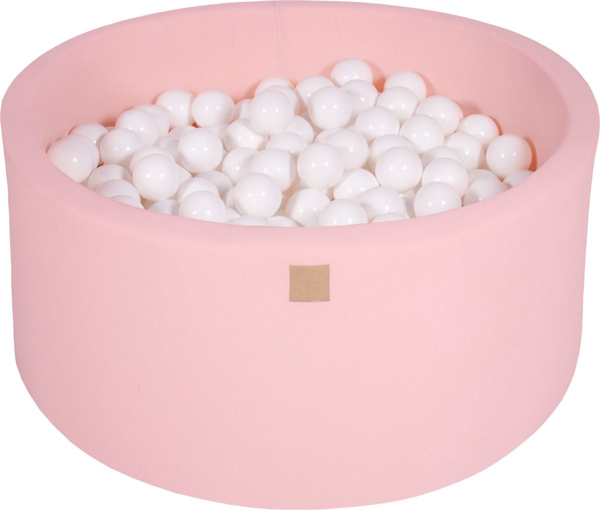Ballenbak KATOEN Roze - 90x40 incl. 300 ballen - All White