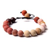 Marama - bracelet réglable Sun Valley - vegan - pierres précieuses mates