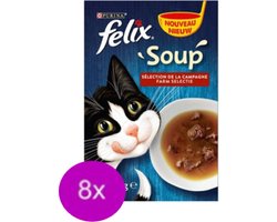8x Felix - Countryside Selectie - Kattensoep - 6x48g