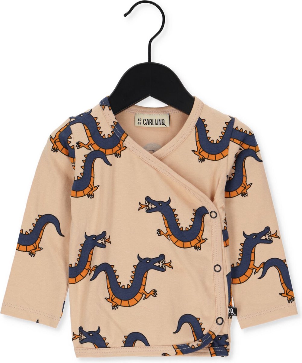 Carlijnq Dragonfly - Kimono Top Tops & T-shirts Baby - Shirt - Rood - Maat 50/56