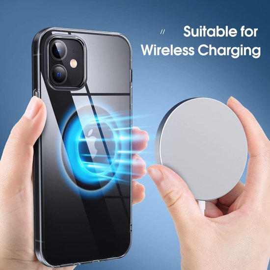 Coque en silicone souple TPU Zwart + 1 protection d'écran en Glas - iPhone 12 Pro Max