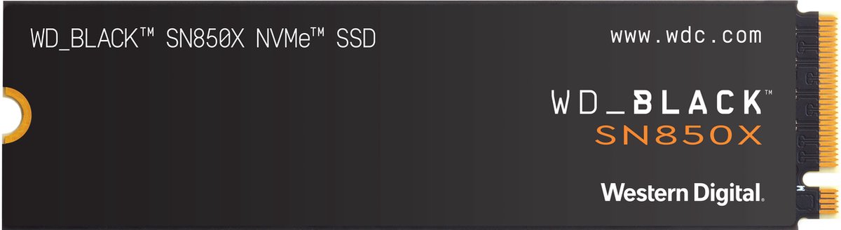 Western Digital Black SN850X - Interne SSD - M.2 NVMe - Opslag voor Gaming - 4TB