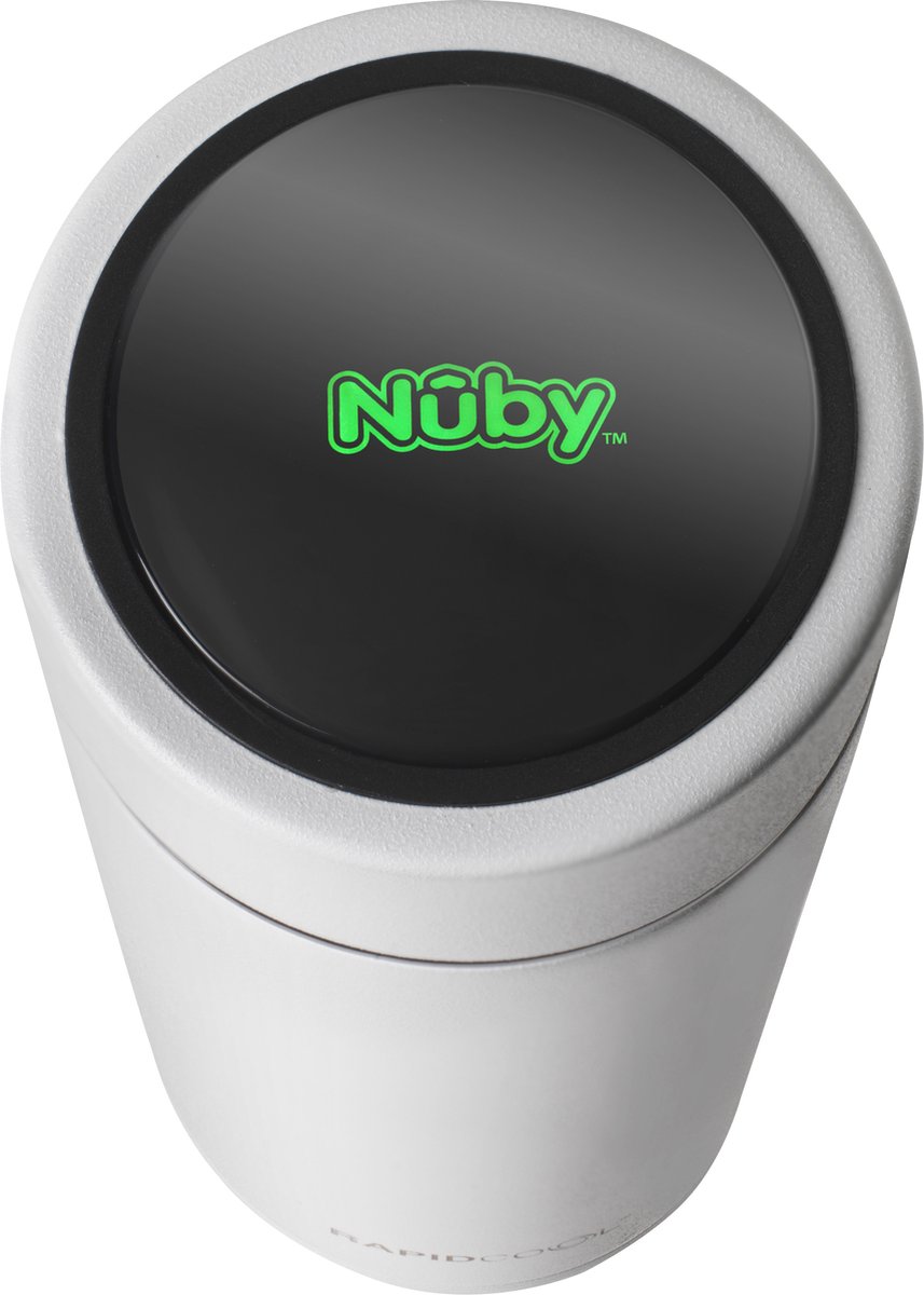 Nuby Nûby 30130 Nuby RapidCool Prepares the perfect baby food in just 2 minutes Perfect for on the go Includes milk powder dispenser and digital lid White
