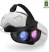Somstyle Elite Strap met VR Cover met Batterij Geschikt voor Oculus Quest 2 - Vervanging voor Elite Strap Meta Quest 2 - Verstelbare Comfortabele Riem - met Hoofdkussen