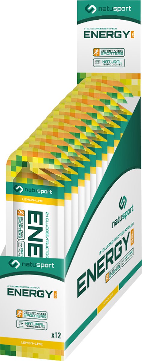Goedkoopste Natusport Energy Gel Lemon & Lime - 12 stuks