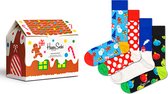 Happy Socks Set Lot de 4 coffrets cadeaux Holiday Time - Taille 41-46