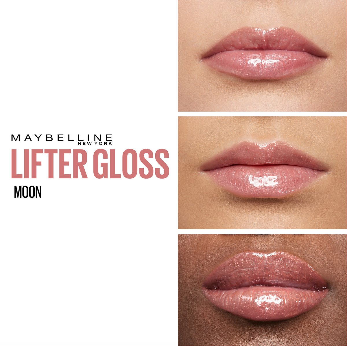Maybelline New York - Lifter Gloss Lipgloss - 3 Moon - Roze - Glanzende Lipgloss - Lippen met een glossy, vollere look - 5,4ml — cadeau in Verzorging - foto 2