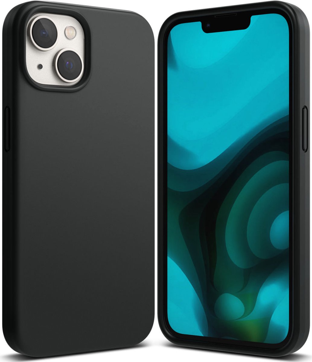 Ringke Silicone Hoesje Geschikt voor Apple iPhone 14 Back Cover Zwart