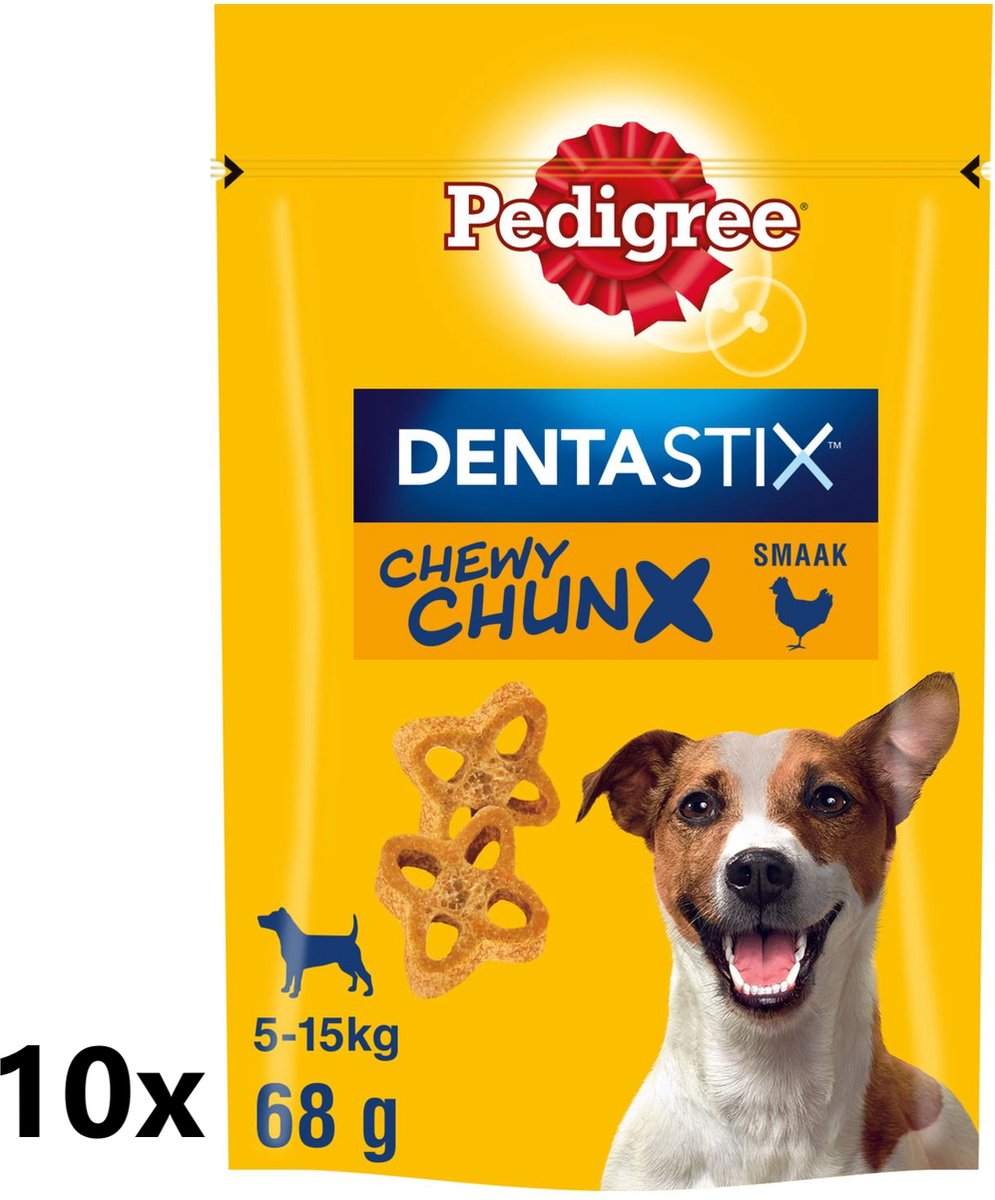 Pedigree Dentastix - Chewy Chunx - Mini - Hondensnacks - Kip - 10x68 g