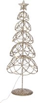 Arbre House of Seasons avec éclairage LED- H45 x Ø16 cm - Métal - Champagne