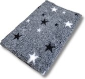 Vetbed Starry Night - Grijs - Antislip Hondenmat - 150 x 100 cm - Benchmat - Hondenkleed - Voor Honden -Machine Wasbaar