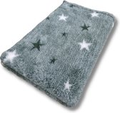 Vetbed Starry Night - Groen - Antislip Hondenmat - 100 x 75 cm - Benchmat - Hondenkleed - Voor Honden -Machine Wasbaar