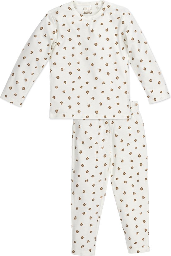 Meyco Baby Mini Panther pyjama - offwhite - 98/104