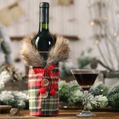 Flessenhoes kerst wijn - Afmetingen: 24 cm x 11 cm - Gewicht: 30 gram