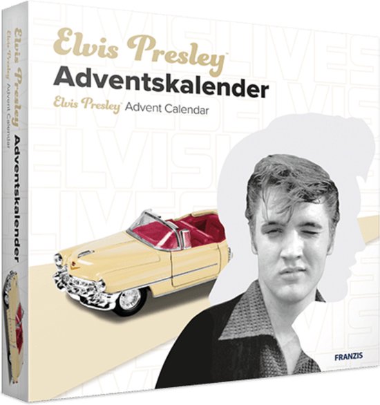 1:37 Franzis 55120-7 Elvis Cadillac Eldorado Adventskalender Plastic Modelbouwpakket
