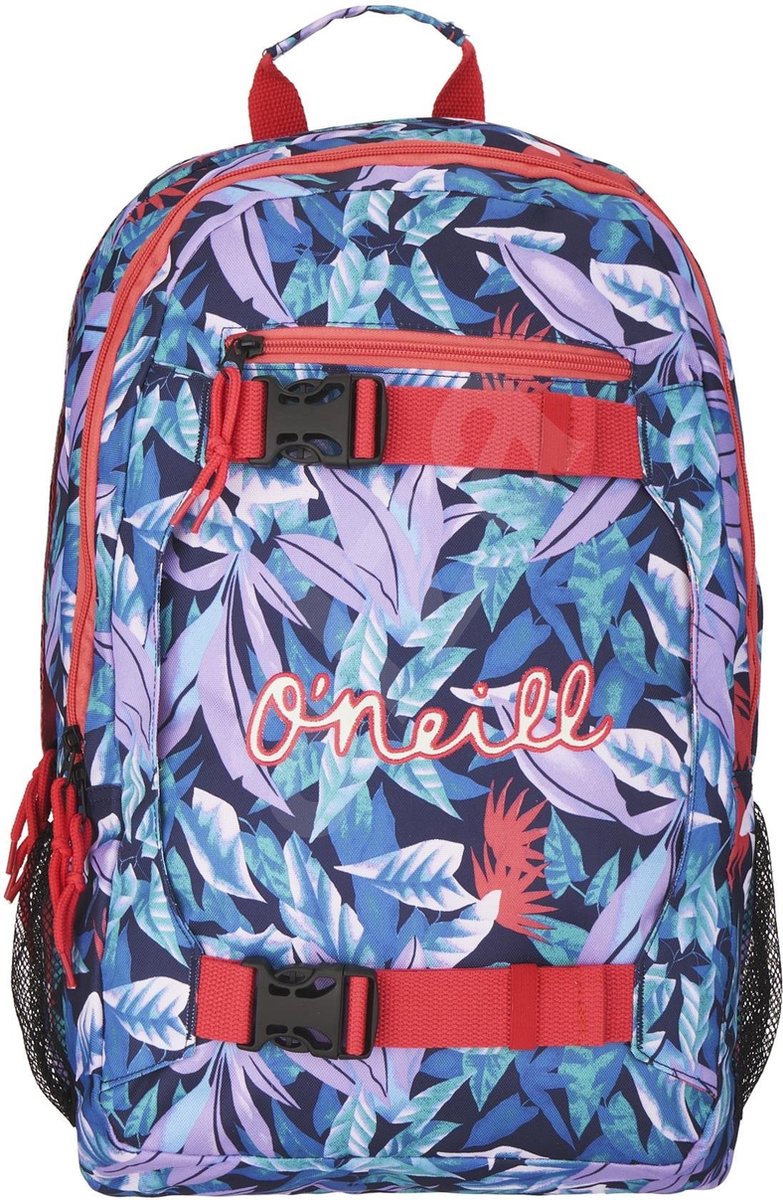Rugzak O`Neill Girls blauw leaves allover 45x33x18 cm Rugzak Stationery Team O'neill