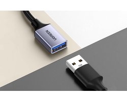 Adapter USB-C 3.0 naar OTG UGREEN US378 (grijs)