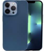 RNZV - Iphone 14 Pro Max hoesje - siliconen case - telefoonhoesje -  DONKERBLAUW