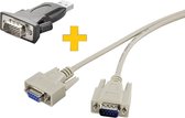 Renkforce USB 2.0, câble de connexion série [1x USB-A 2.0 mâle - 1x Sub-D mâle 9 broches] Contacts enfichables dorés