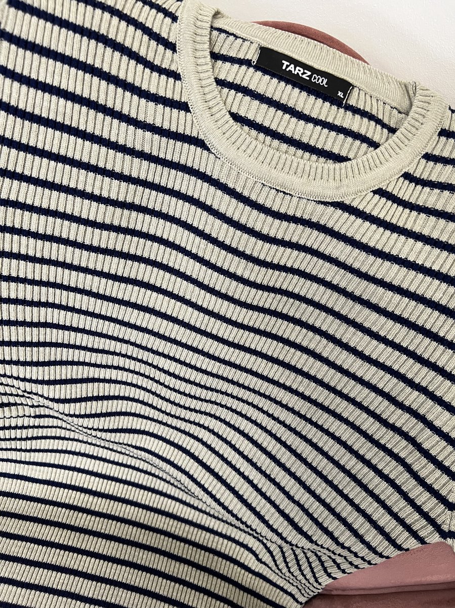 Trui met strepen | beige | maat M — cadeau in Cadeau-ideeën - foto 2