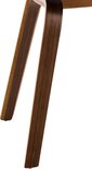 Houten poten met een donkere walnootafwerking