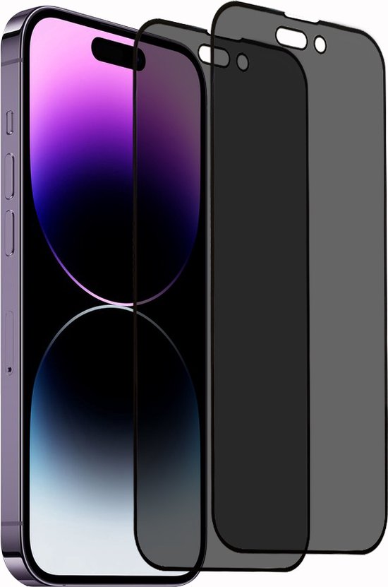 2x iPhone 14 Pro Max Screenprotector privacy gehard beschermglas