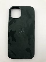 Hoogwaardige Magnetische hoesje met draadloos opladen, geschikt voor Apple - Camouflage print Backcover - Geschikt voor iPhone 13 - Groen