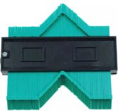 Aftekenhulp Set - Groen - 12,7 cm - Meethulp - profielaftaster - Contourmal - aftekenhulp laminaat - Geschikt voor DIY, Tapijt, Laminaat Legset en Tegelsticker
