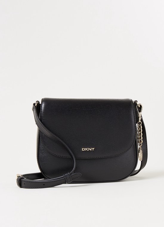 DKNY Bryant crossbodytas van leer - Zwart - HxD 15x7cm