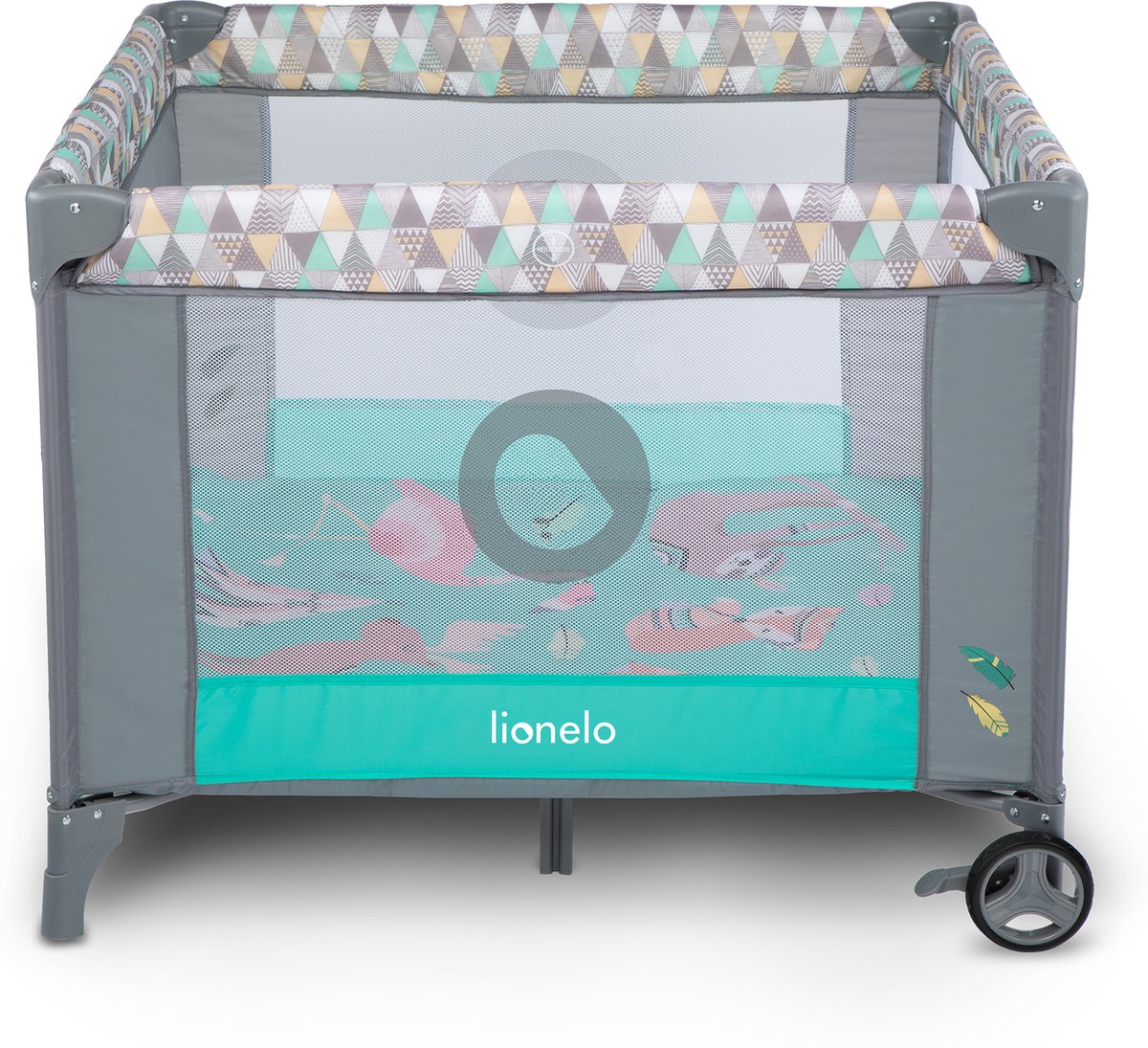 LIONELO Bonnie Kinderbox En Ledikant Veilige Opvouwbare Speel Voor Kinderen Tot 15 Kg Ademend Gaas Ritsingang Kwaliteitsmatras T25 Gemakkelijk Te Vervoeren Baby Bed Reisbedje Marine 634365909