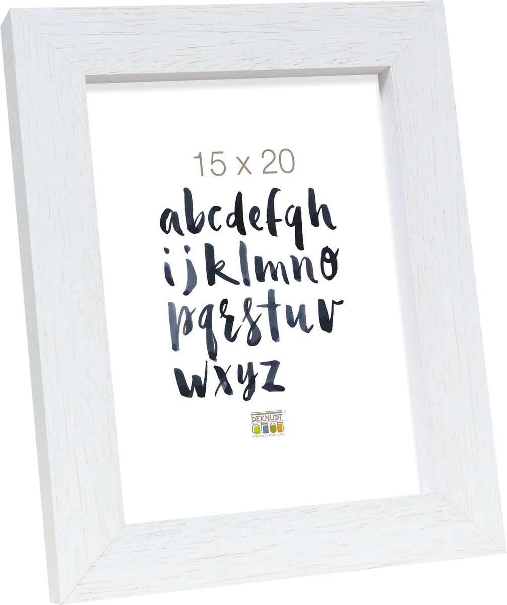 Deknudt Frames fotolijst S45PK1 - wit - hout - voor foto 15x20 cm