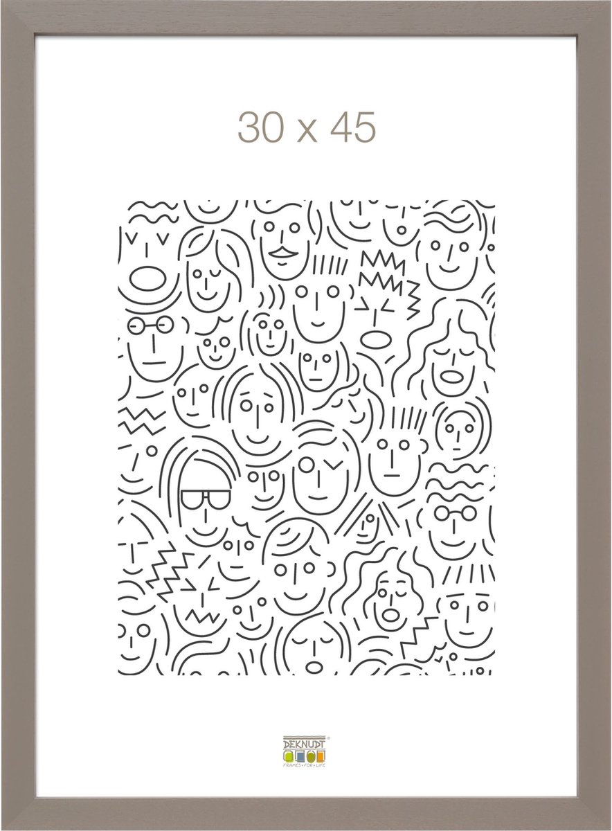 Deknudt Frames fotolijst S45PK3 - taupe - hout - voor foto 30x45 cm