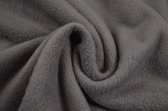 10 meter fleece stof - Donkergrijs - 100% polyester