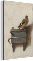 The Goldfinch - Peinture de Carel Fabritius Aluminium 40x60 cm - Tirage photo sur Aluminium (décoration murale en métal)