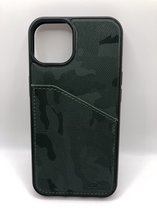Premium Kwaliteit Camouflageprint hoesjes met pasje vakje - Geschikt voor iPhone 13 Pro - Groen