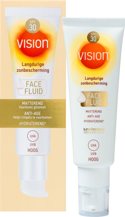 Vision Face Fluid SPF 30, matte, anti-aging, hydraterende crème.