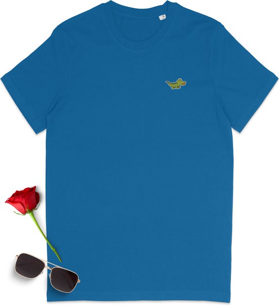 T shirt met krokodil print - Grappig tshirt heren en dames - Maten: S t/m 3XL - 4 shirt kleuren.