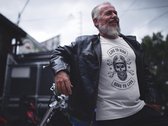 Rick & Rich skull met helm - T-shirt XL - biker tshirt - Heren biker tshirt - skull tshirt - Mannen biker tshirt - Ride to live shirt