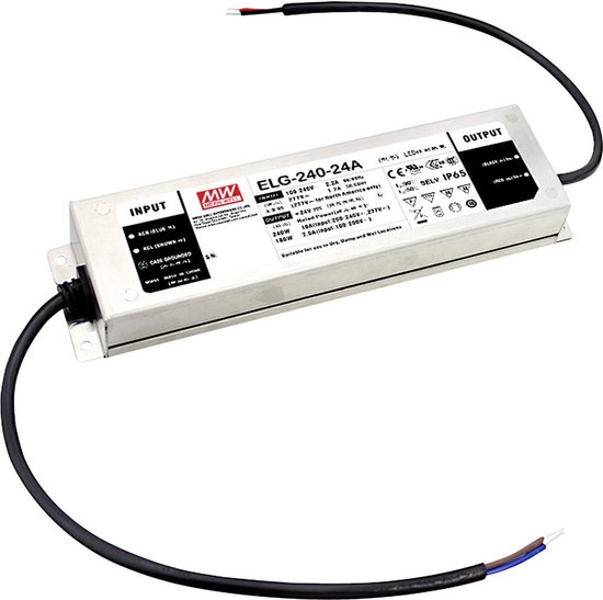 Mean Well ELG-240-24A-3Y LED-transformator, LED-driver Constante spanning, Constante stroomsterkte 240 W 5 - 10 A 21.6