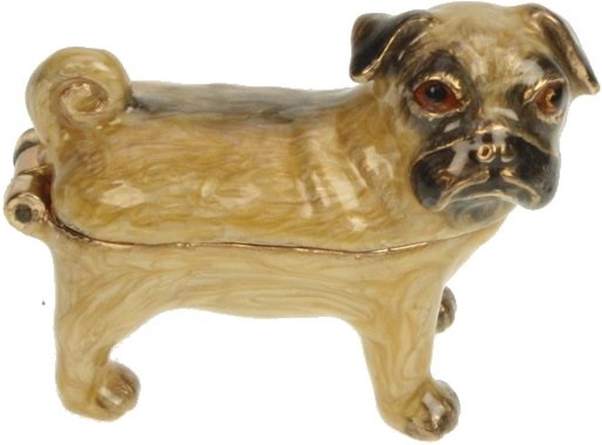 Doosje Mopshondje 4x2x4cm h