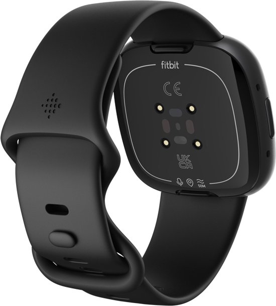 Fitbit Versa 4 - Smartwatch heren en dames - Zwart - Fitbit