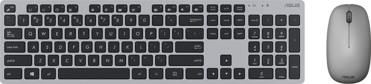 ASUS W5000 toetsenbord Inclusief muis RF Draadloos Grijs