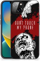Back Case TPU Siliconen Hoesje iPhone 14 Plus GSM Hoesje met Zwarte rand Zombie Blood