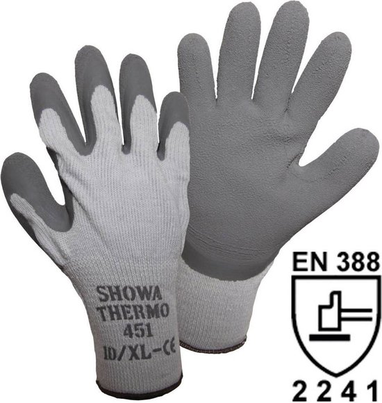Showa 451 Grey Werkhandschoenen - 9/L