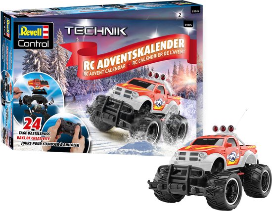 Foto: Revell 01045 rc truck adventskalender rc plastic modelbouwpakket