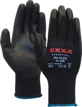 M-Safe Oxxa handschoen PU-Flex 14-086 Zwart maat 8/M - Set à 12 paar