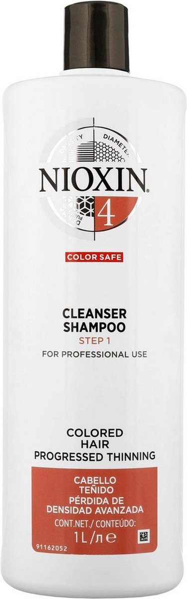 Nioxin Professional System 4 Cleanser 1000ml - vrouwen - Voor