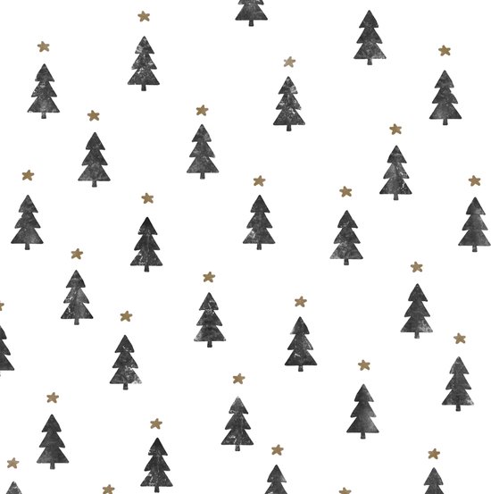 Papier cadeau des Sapins de Noël de Noël Les arbres Tiny - rouleau compteur largeur  70